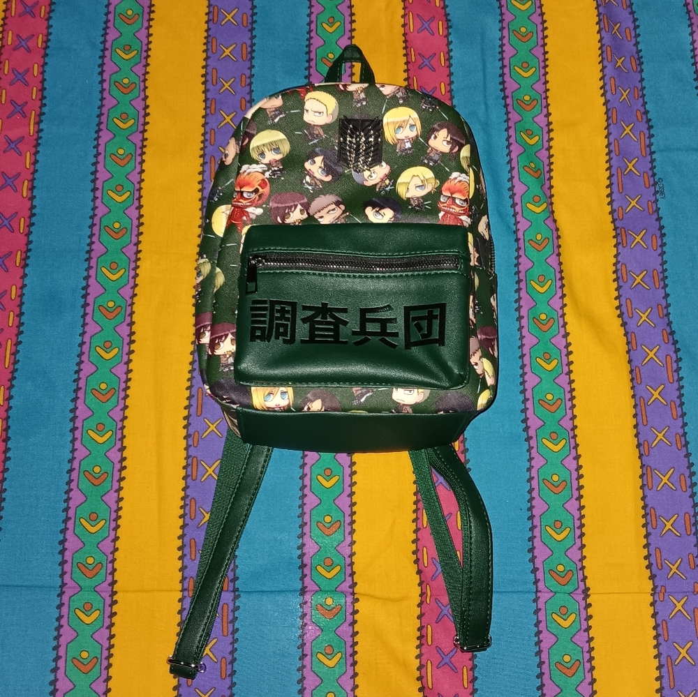 Attack On Titan Mini Backpack Bag Purse Manga Anime